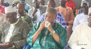 Savanes/agression terroriste du 23 septembre 1986 : Des offices religieux en prélude à la commémoration 3 11 Le gouverneur Atcha Dedji boubou vert en pleine meditation