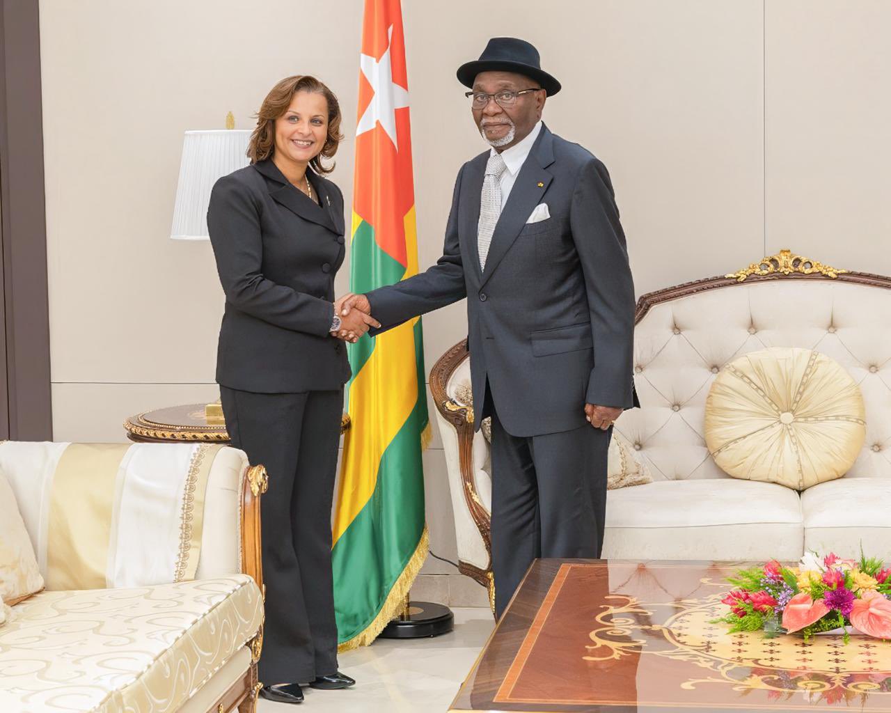 Le president de la Republique avec lambassadeur dAllemagne