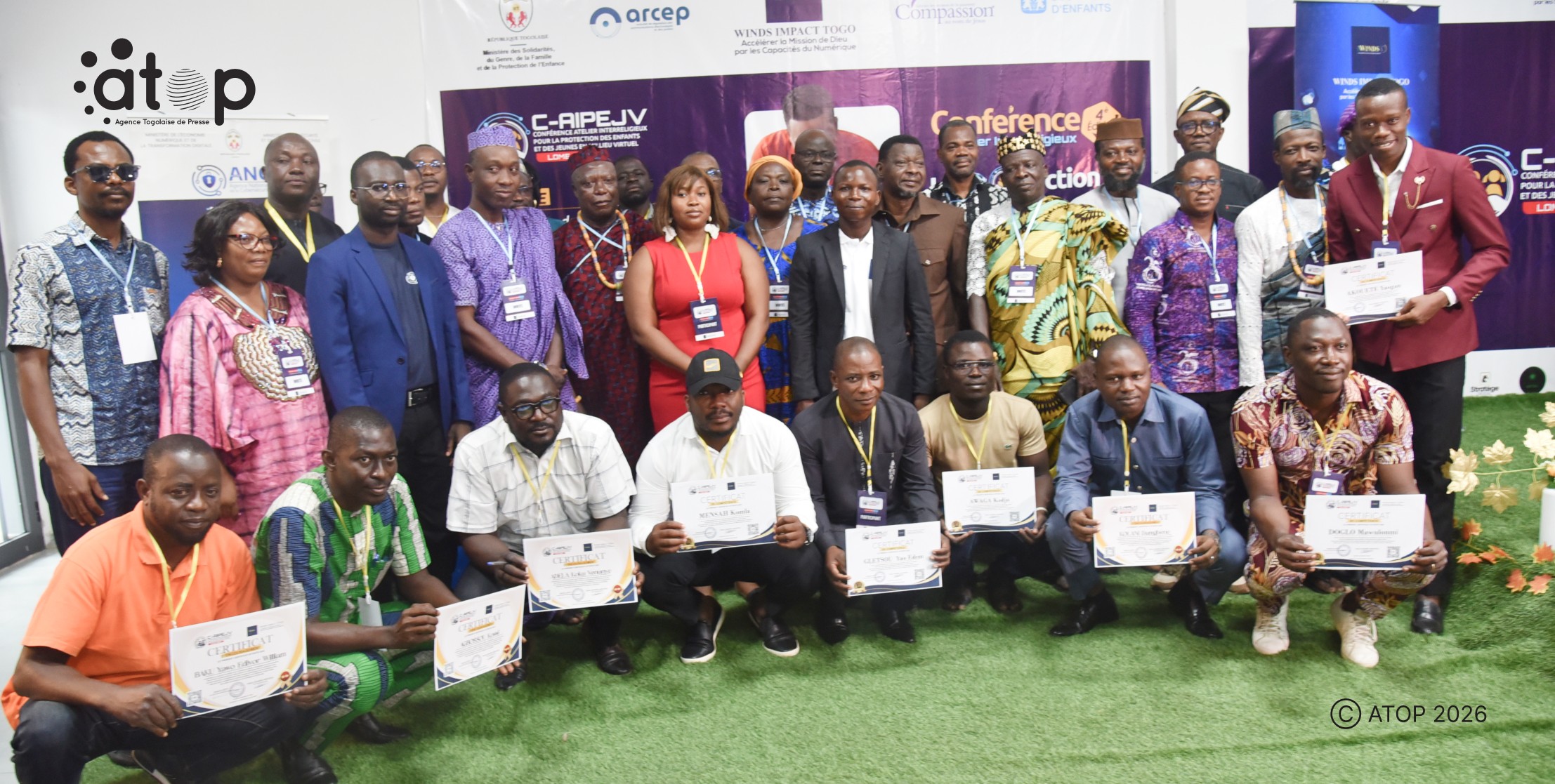4e édition de la conférence AIPEJV Lomé 2026 : Les experts du monde numérique relèvent les enjeux liés à la protection des enfants dans l’éducation 1 Officiels organisateurs et participants