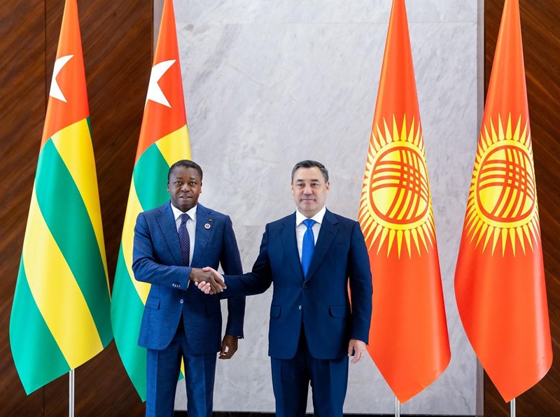 Togo Kirghizistan Faure Gnassingbe et Sadyr Japarov reaffirment leurs engagements reciproques pour un partenariat porteur