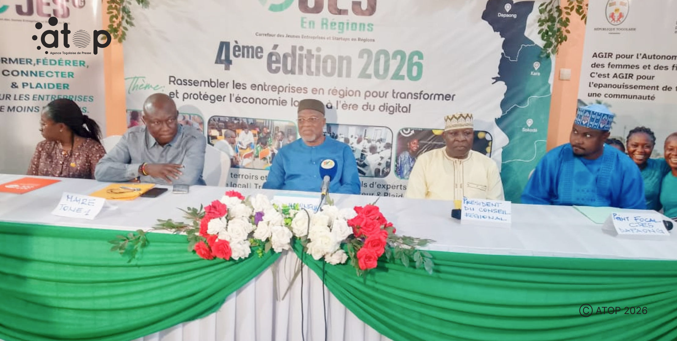 Savanes : La 4e édition du Forum CJES en régions prend fin à Dapaong 1 16 La table dhonneur a louverture du Forum