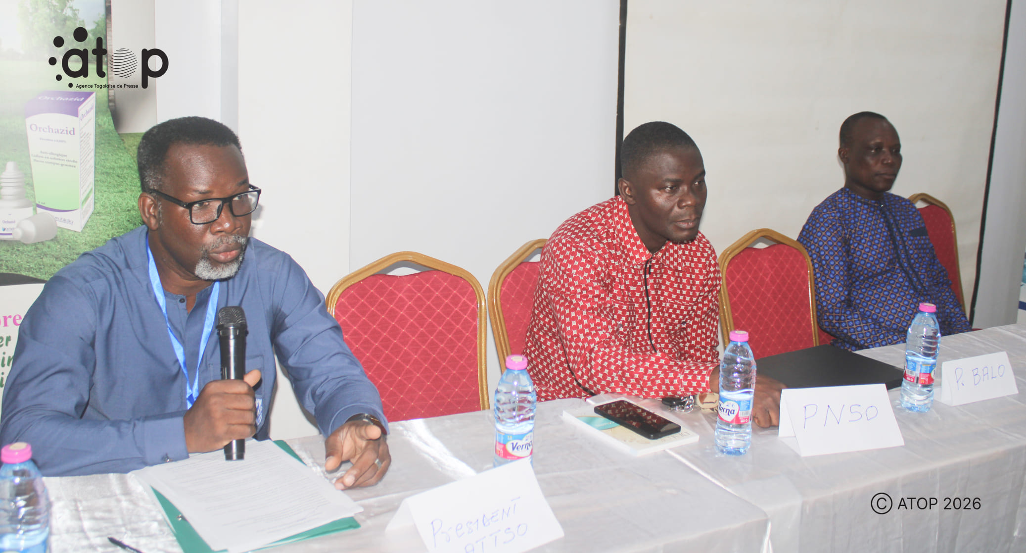 20 Le nouveau president de lATTSO Homekou Ekue Boris remerciant les membres pons son election