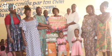 Vo : Des vivres aux enfants de la maternelle de l’hôpital Sœurs de la Providence de Kouvé