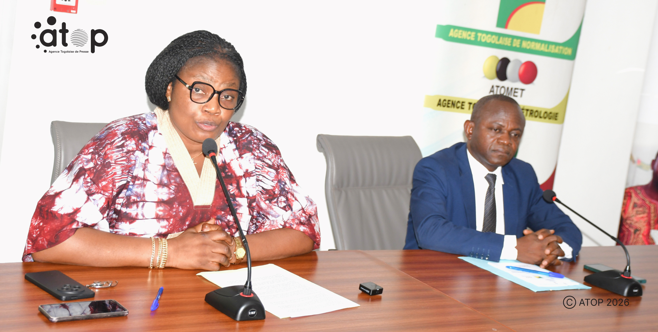 Mme Adovon lors de son intervention